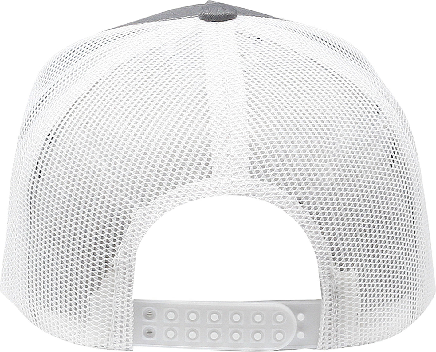 Cobra Cap C112f 5 Panel Structured Poly/cotton Front Mesh Back - Heather Gray White