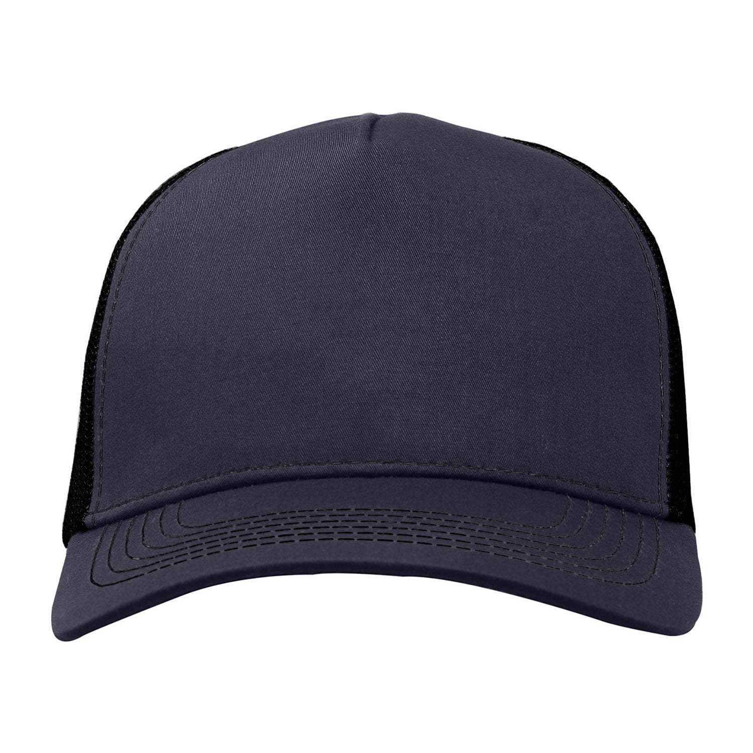 Cobra Cap C112f 5 Panel Structured Poly/cotton Front Mesh Back - Charcoal Black