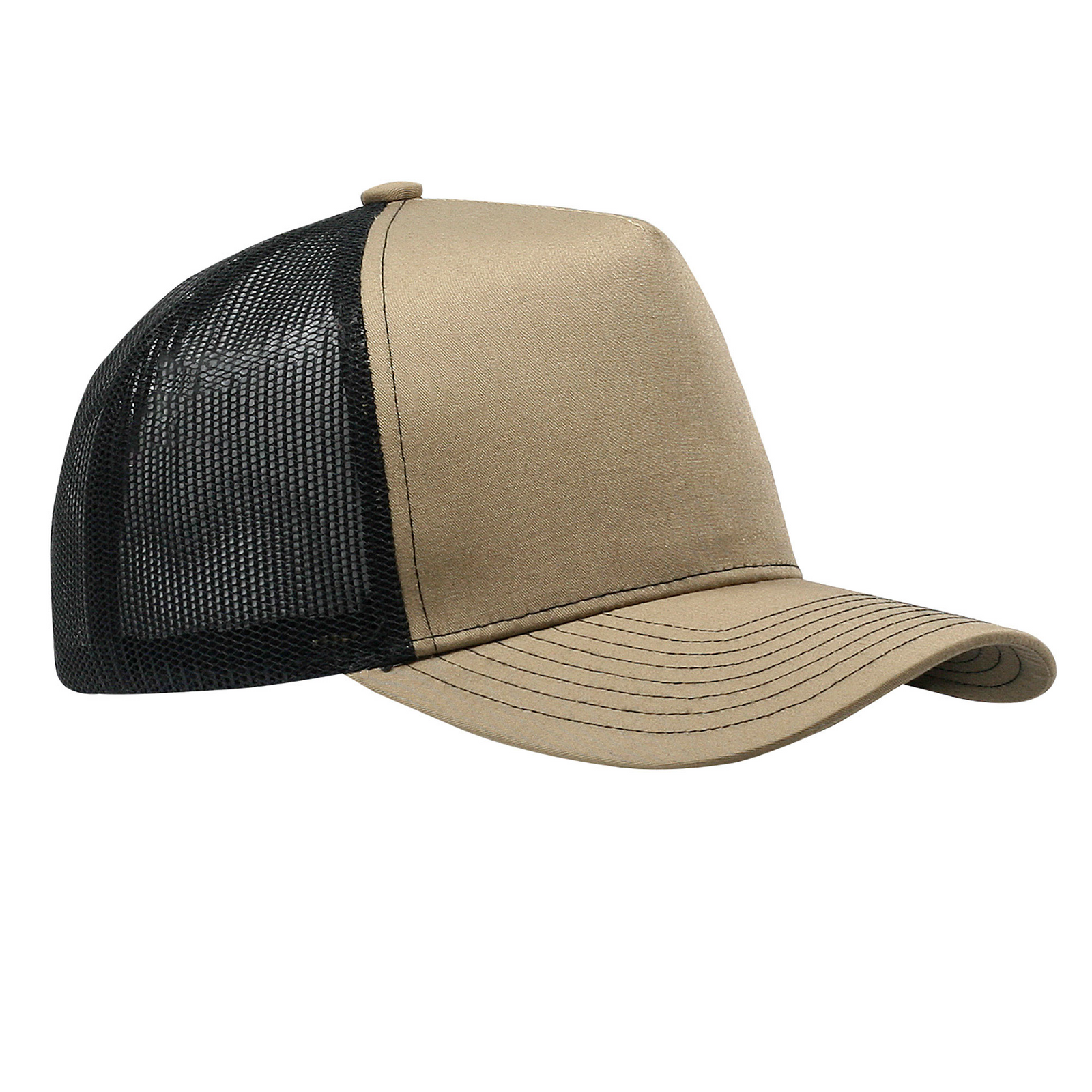 Cobra Cap C112f 5 Panel Structured Poly/cotton Front Mesh Back - Coyotebrown Black
