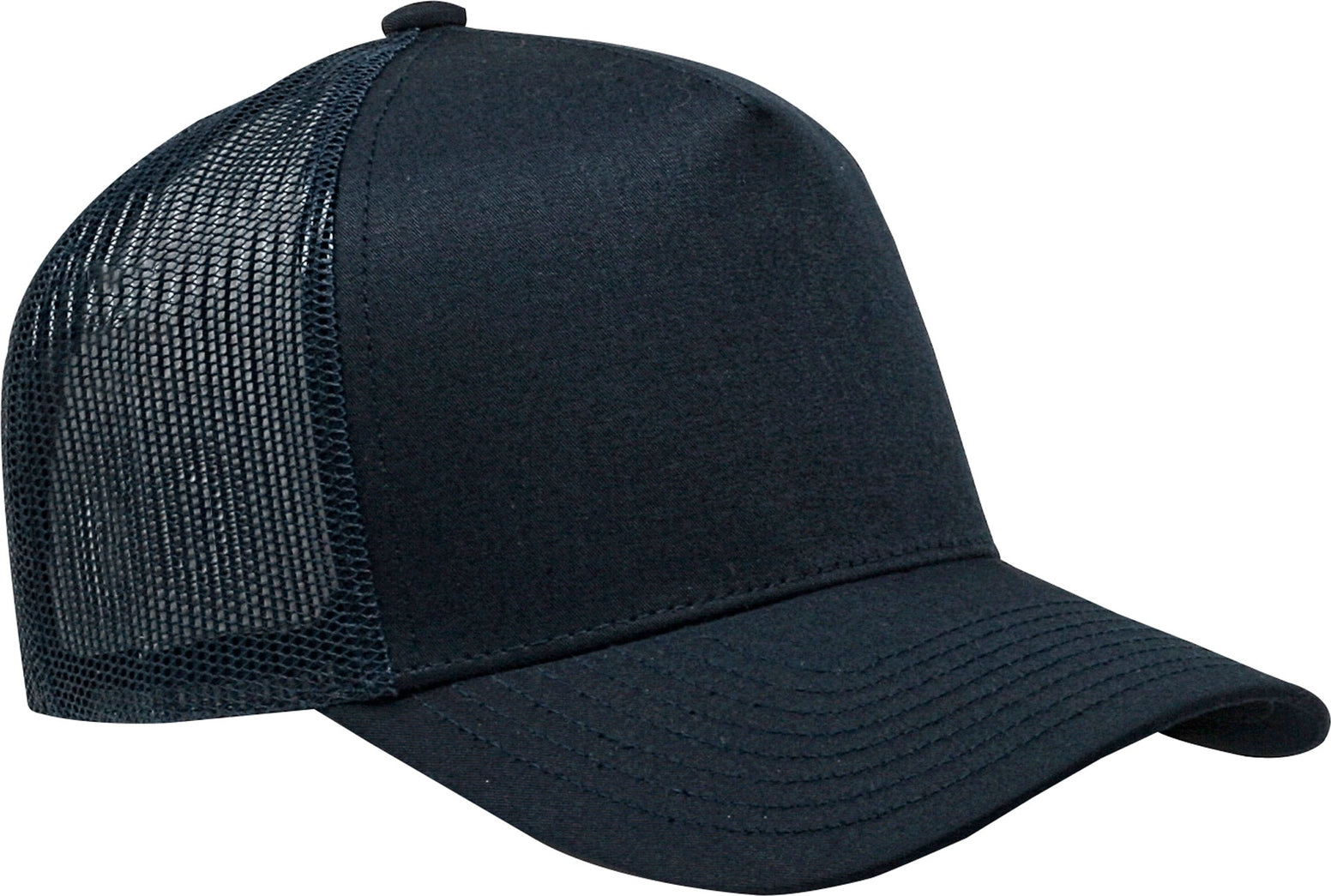 Cobra Cap C112f 5 Panel Structured Poly/cotton Front Mesh Back - Dark Navy