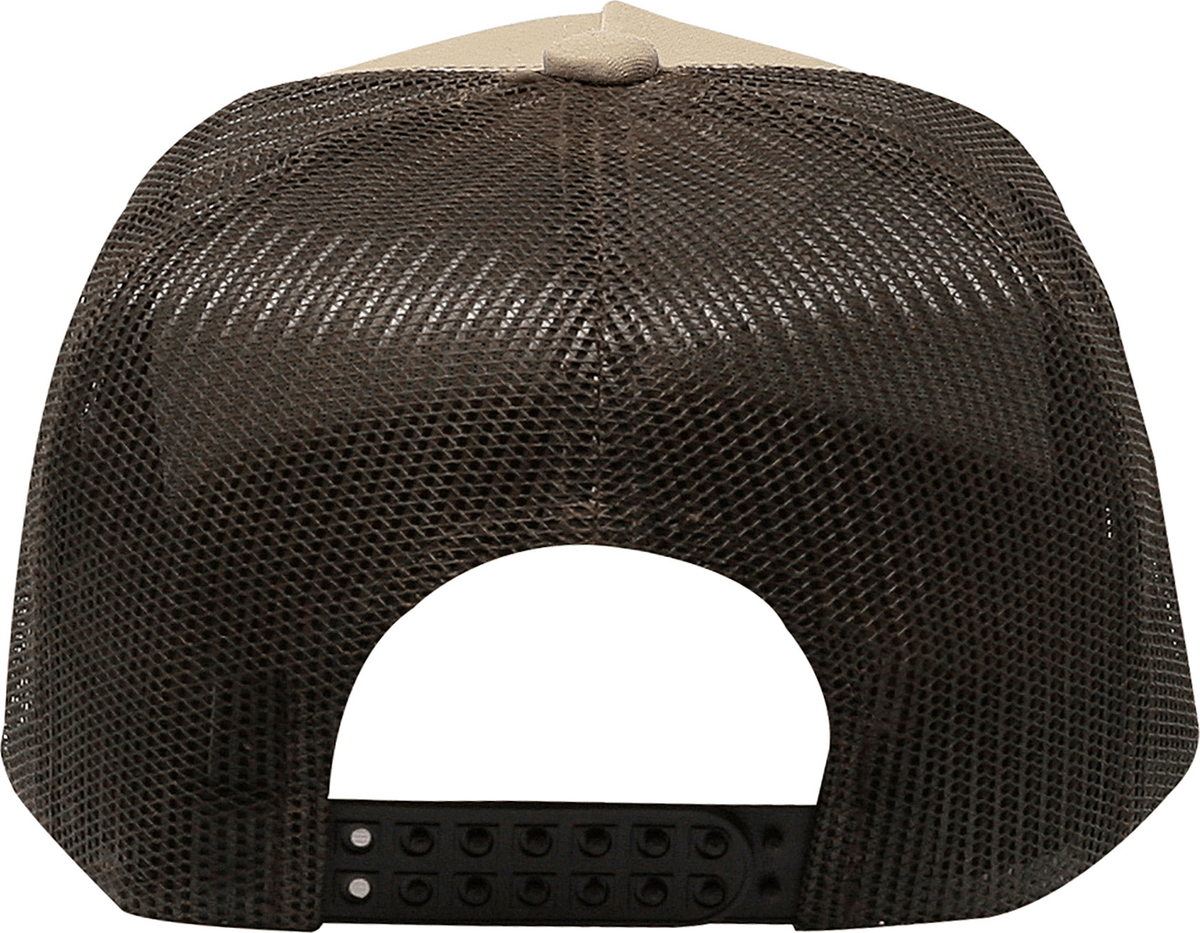 Cobra Cap C112f 5 Panel Structured Poly/cotton Front Mesh Back - Khaki Coffee