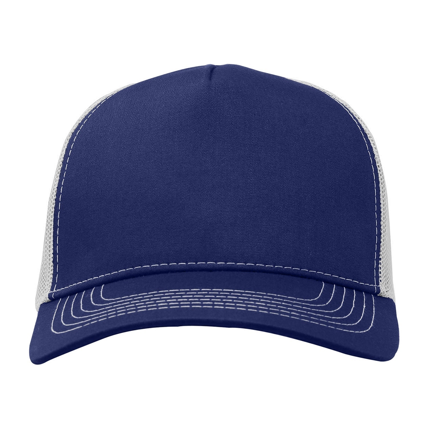 Cobra Cap C112f 5 Panel Structured Poly/cotton Front Mesh Back - Navy White