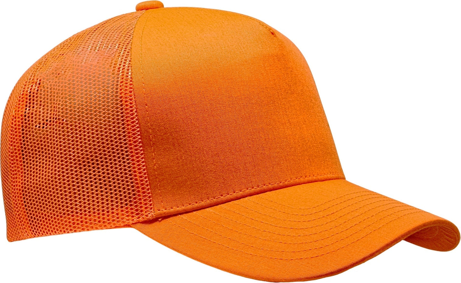 Cobra Cap C112f-c 5 Panel Structured Poly/cotton Front Mesh Back Camo - Flame Orange