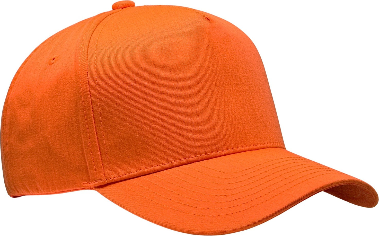 Cobra Cap C112f-c 5 Panel Structured Poly/cotton Front Mesh Back Camo - Flame Orange Fabricback