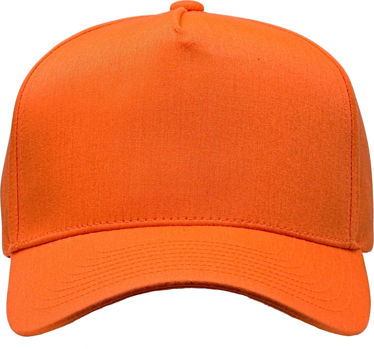 Cobra Cap C112f-c 5 Panel Structured Poly/cotton Front Mesh Back Camo - Flame Orange Fabricback