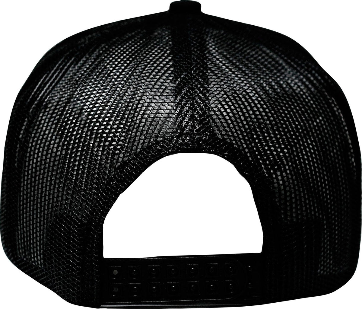 Cobra Cap C112fr 5 Panel Mixcolors Rope Structured Poly/cotton Front Mesh Back - Black Red White Blue