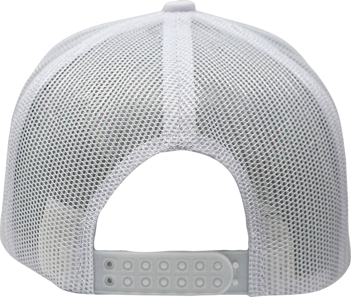 Cobra Cap C112fr 5 Panel Mixcolors Rope Structured Poly/cotton Front Mesh Back - White Black