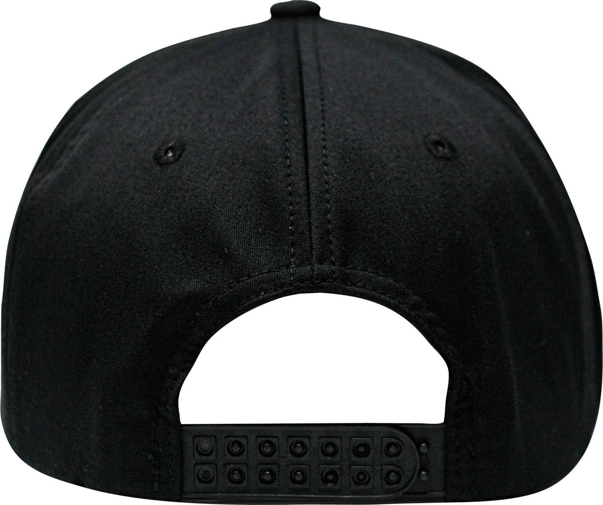 Cobra Cap C112fr 5 Panel Mixcolors Rope Structured Poly/cotton Front Mesh Back - Black Fullfabric White