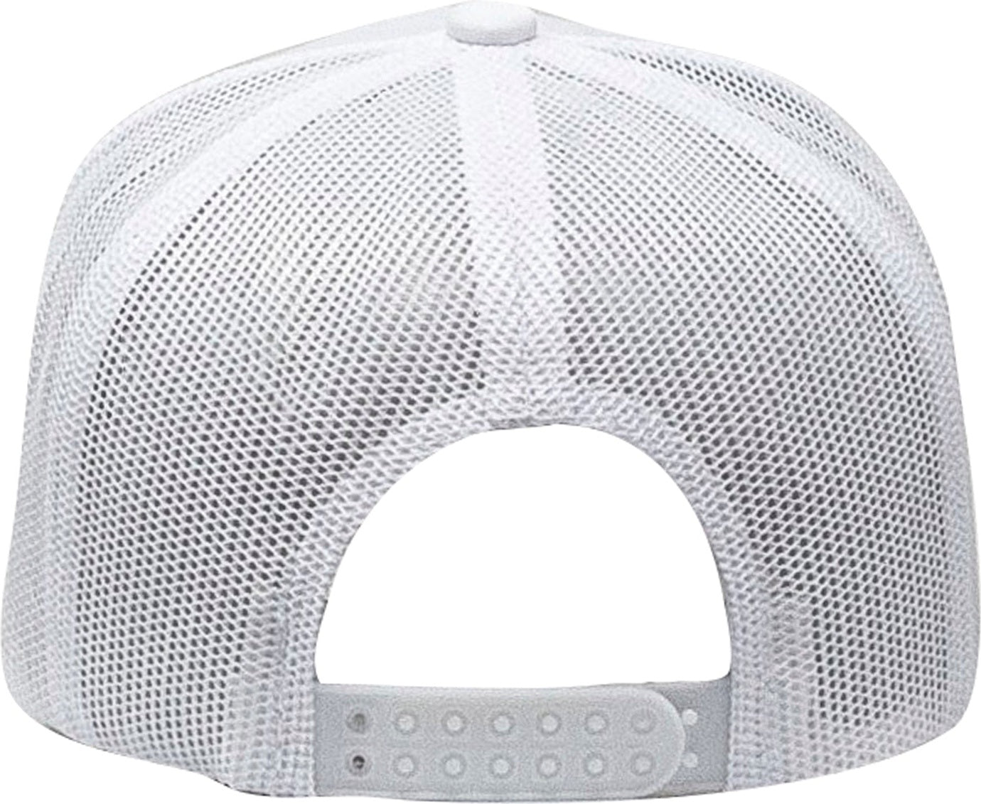 Cobra Cap C112fr 5 Panel Mixcolors Rope Structured Poly/cotton Front Mesh Back - White Red Blue