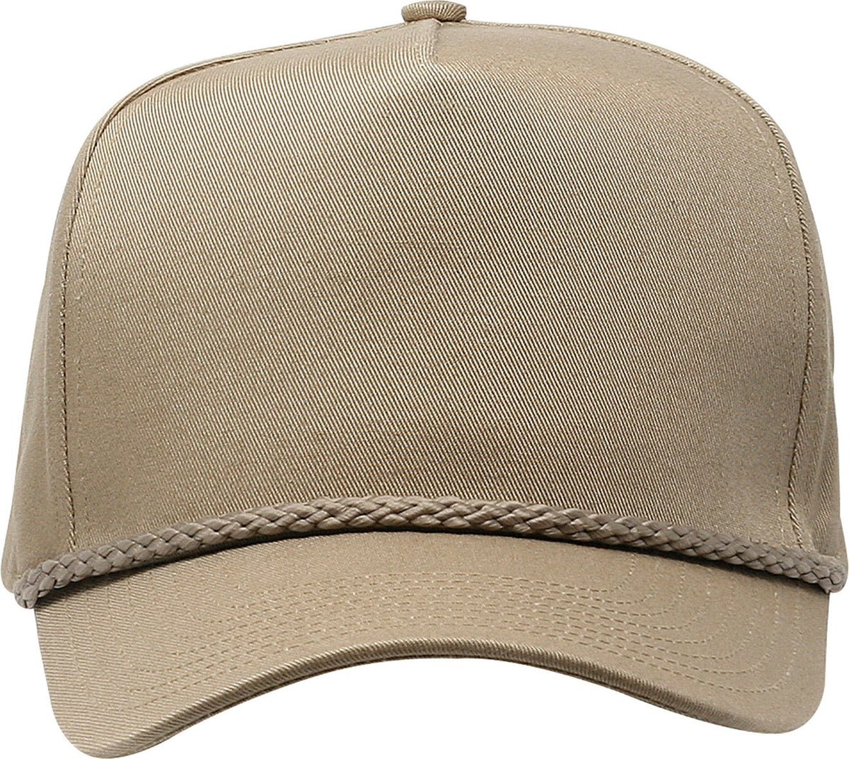 Cobra Cap C256 5 Panel Twill Snap Back Golf 7 Mm Rope Capsupgraded Tsg - Khaki