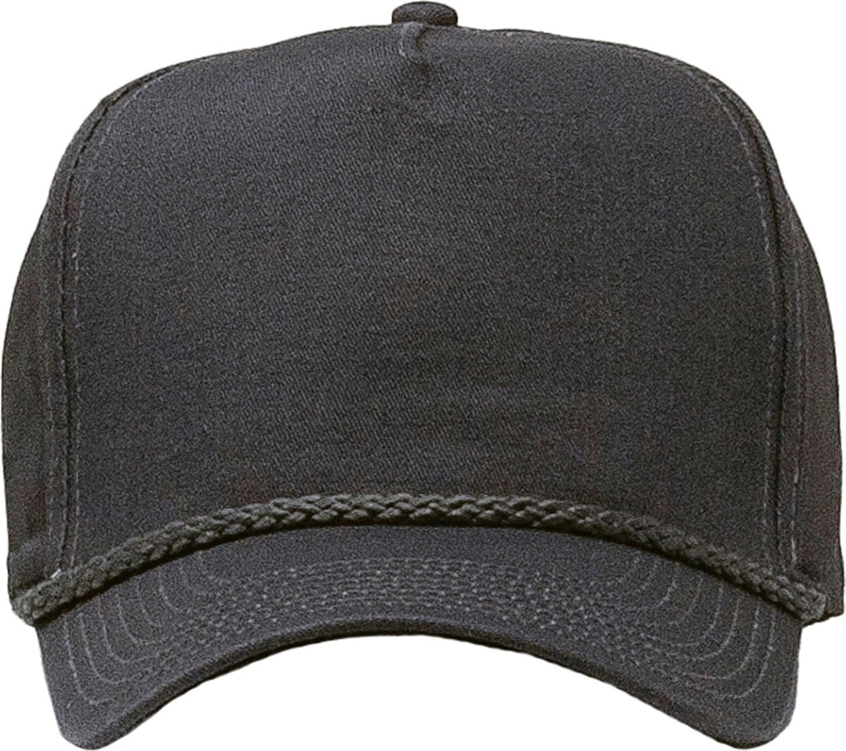 Cobra Cap C256 5 Panel Twill Snap Back Golf 7 Mm Rope Capsupgraded Tsg - Charcoal