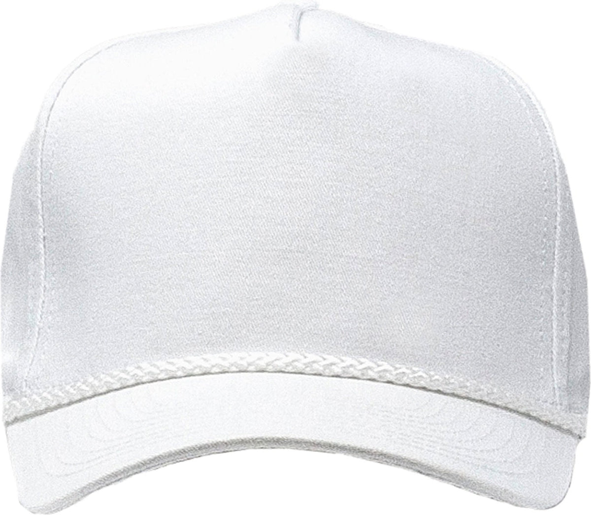Cobra Cap C256 5 Panel Twill Snap Back Golf 7 Mm Rope Capsupgraded Tsg - White