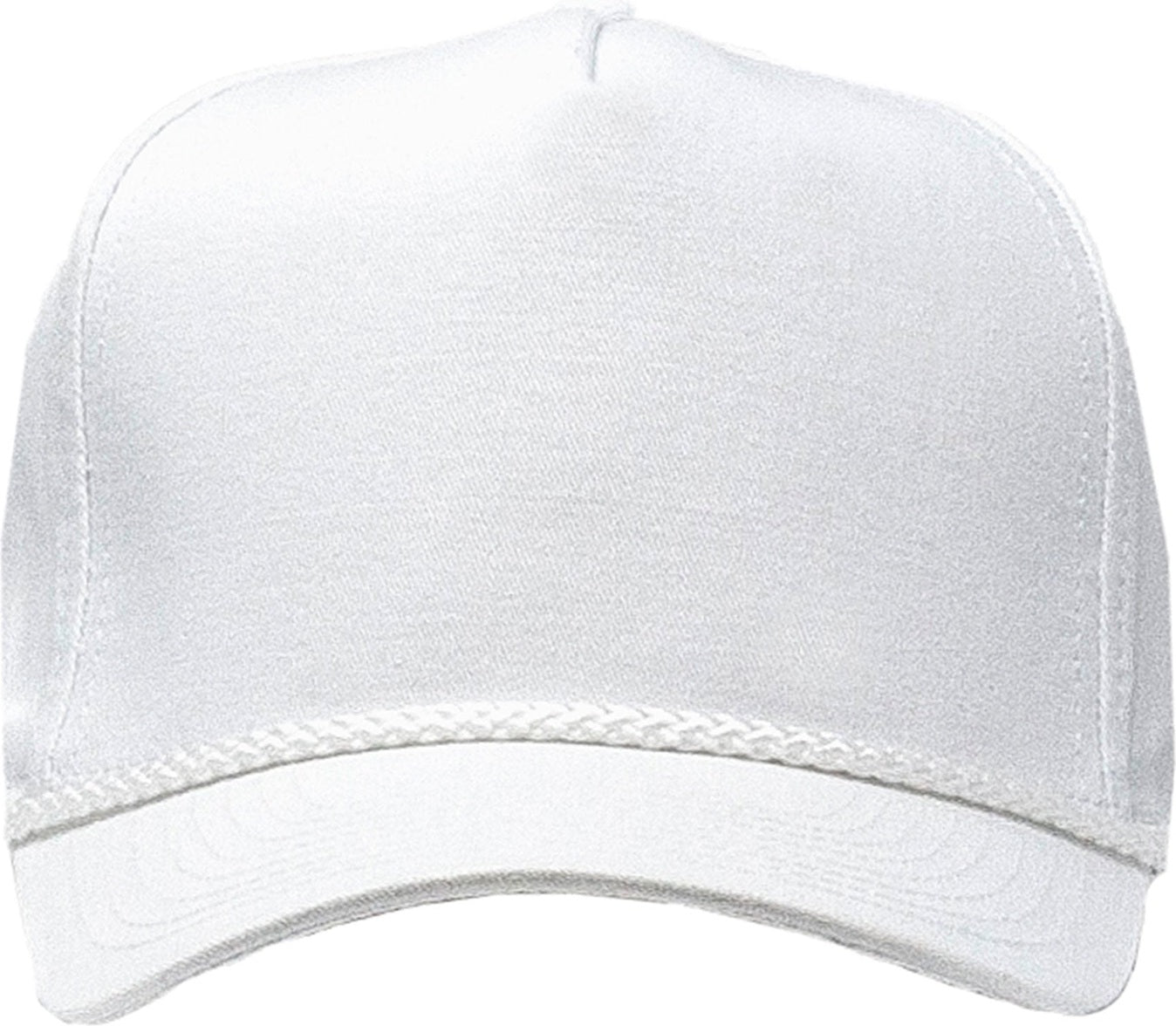 Cobra Cap C256 5 Panel Twill Snap Back Golf 7 Mm Rope Capsupgraded Tsg - White