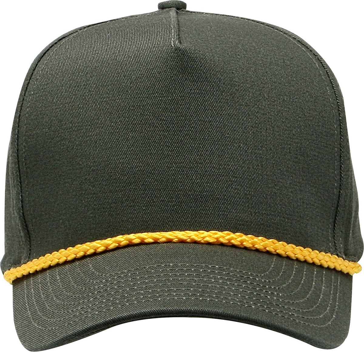 Cobra Cap C256 5 Panel Twill Snap Back Golf 7 Mm Rope Capsupgraded Tsg - Loden Gold