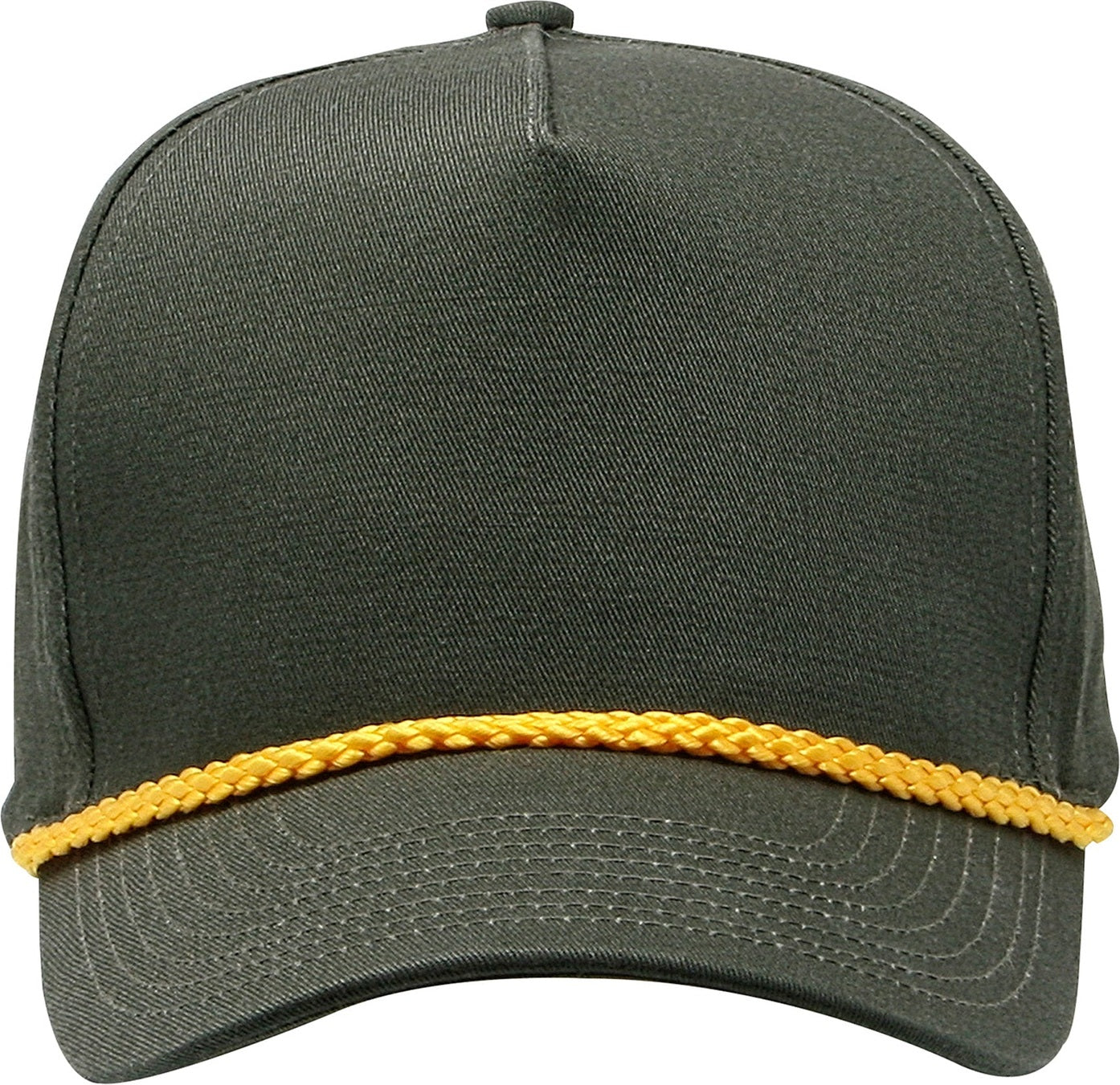 Cobra Cap C256 5 Panel Twill Snap Back Golf 7 Mm Rope Capsupgraded Tsg - Loden Gold