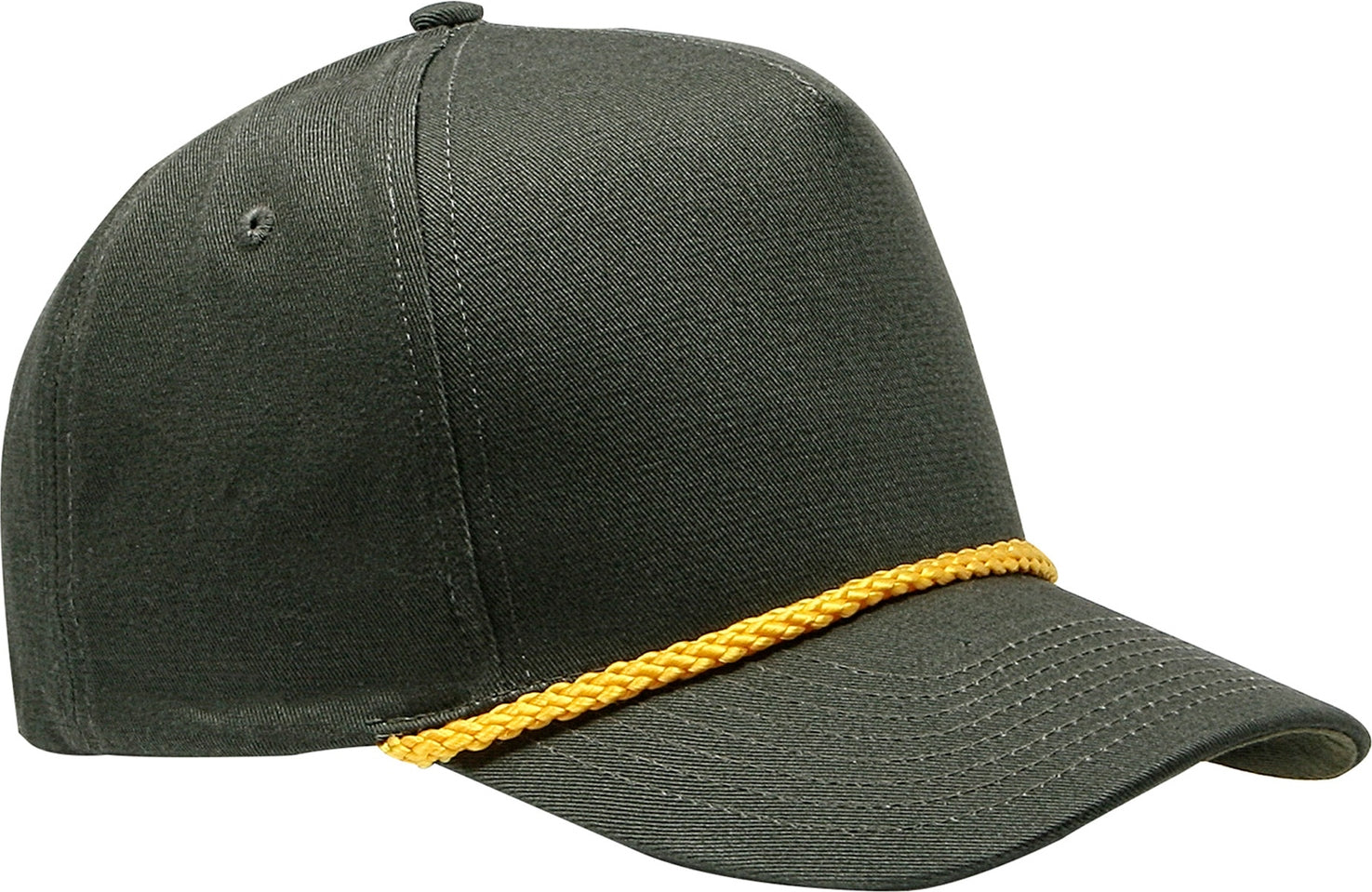 Cobra Cap C256 5 Panel Twill Snap Back Golf 7 Mm Rope Capsupgraded Tsg - Loden Gold