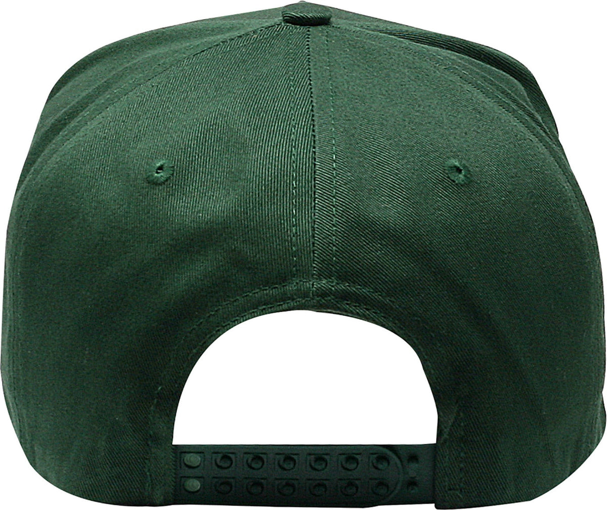 Cobra Cap C256 5 Panel Twill Snap Back Golf 7 Mm Rope Capsupgraded Tsg - Dark Green
