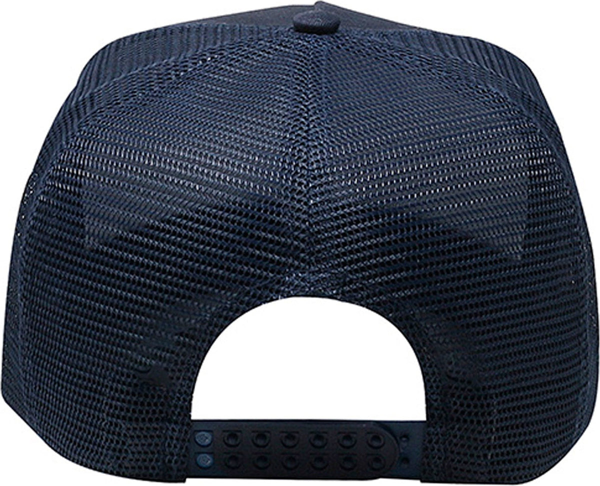 Cobra Cap C256m 5 Panel Cotton Twill Front Mesh Back 7 Mm Rope Upgraded Tsm - Navy Red