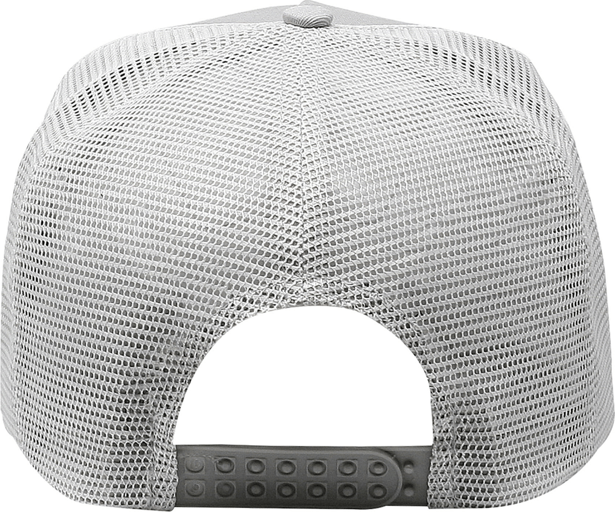 Cobra Cap C256m 5 Panel Cotton Twill Front Mesh Back 7 Mm Rope Upgraded Tsm - Gray