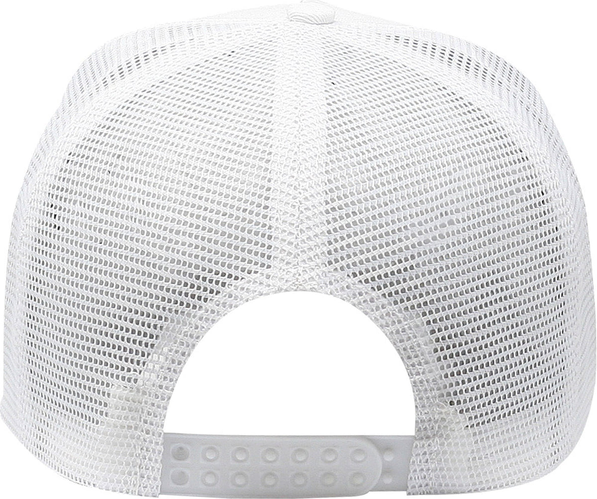 Cobra Cap C256m 5 Panel Cotton Twill Front Mesh Back 7 Mm Rope Upgraded Tsm - White Navy