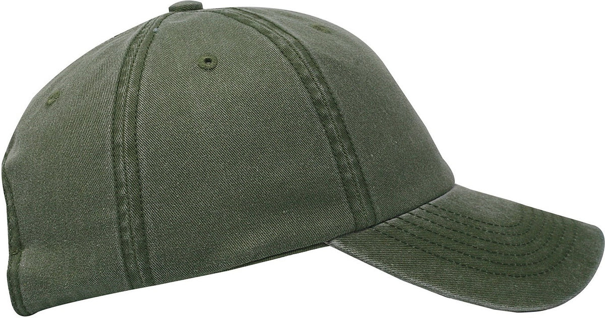 Cobra Cap C324 6 Panel Unstructured Pigment Dyed Heavy Cotton Twill - Olive