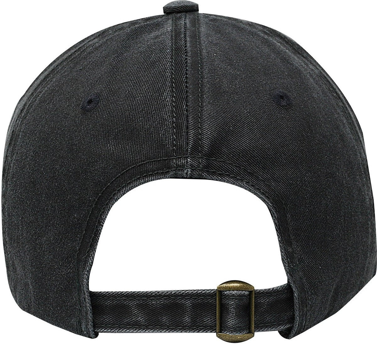Cobra Cap C324 6 Panel Unstructured Pigment Dyed Heavy Cotton Twill - Black