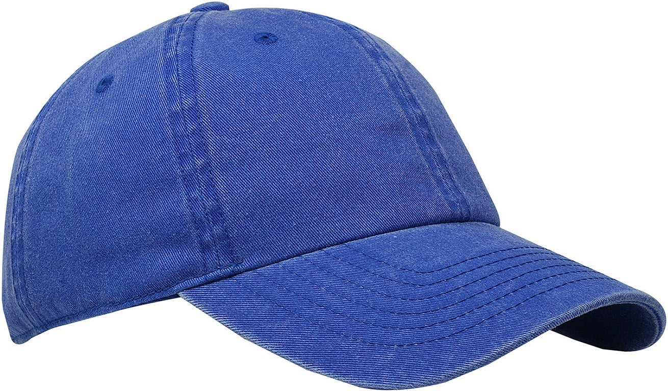 Cobra Cap C324 6 Panel Unstructured Pigment Dyed Heavy Cotton Twill - Royal