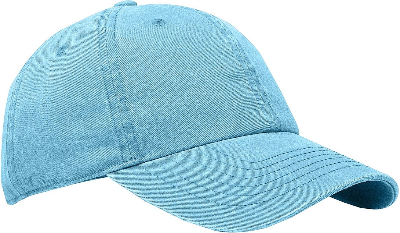 Cobra Cap C324 6 Panel Unstructured Pigment Dyed Heavy Cotton Twill - Columbia Blue