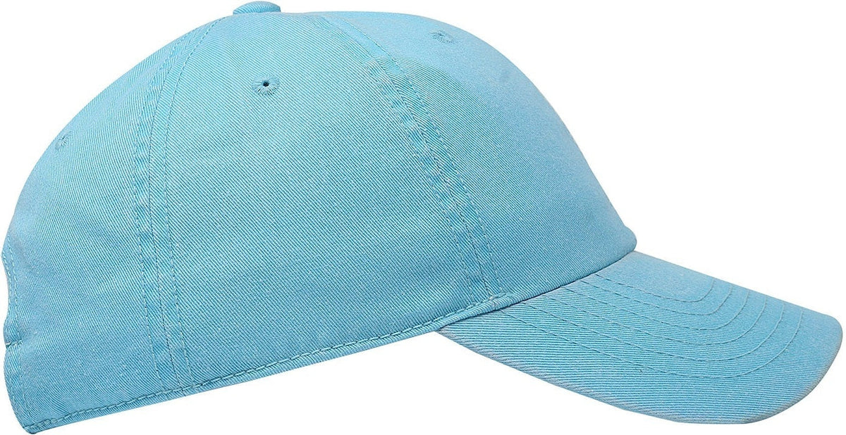 Cobra Cap C324 6 Panel Unstructured Pigment Dyed Heavy Cotton Twill - Columbia Blue