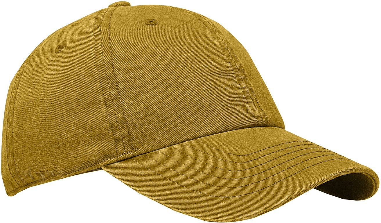 Cobra Cap C324 6 Panel Unstructured Pigment Dyed Heavy Cotton Twill - Mustard