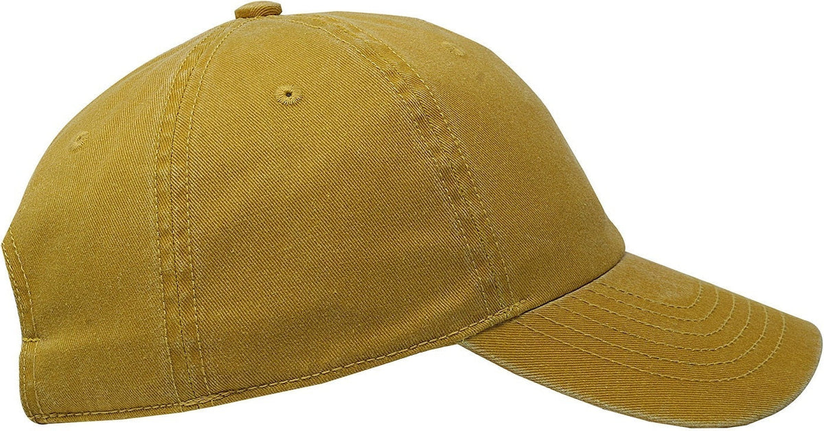 Cobra Cap C324 6 Panel Unstructured Pigment Dyed Heavy Cotton Twill - Mustard
