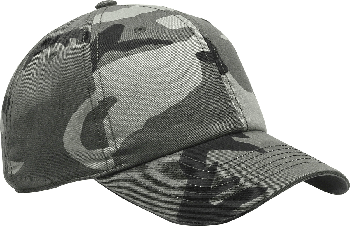 Cobra Cap C324 6 Panel Unstructured Pigment Dyed Heavy Cotton Twill - Urbancamo Gray