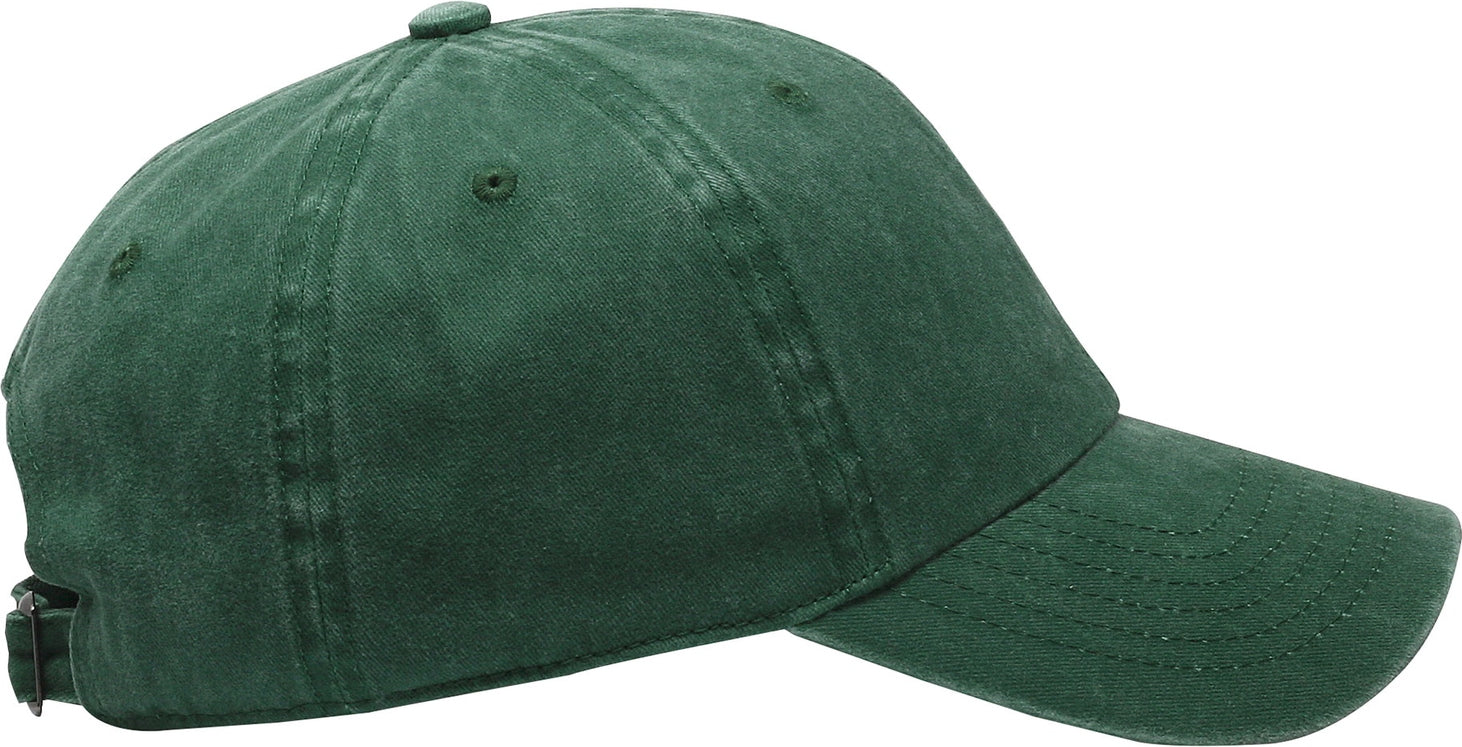 Cobra Cap C324 6 Panel Unstructured Pigment Dyed Heavy Cotton Twill - Dark Green