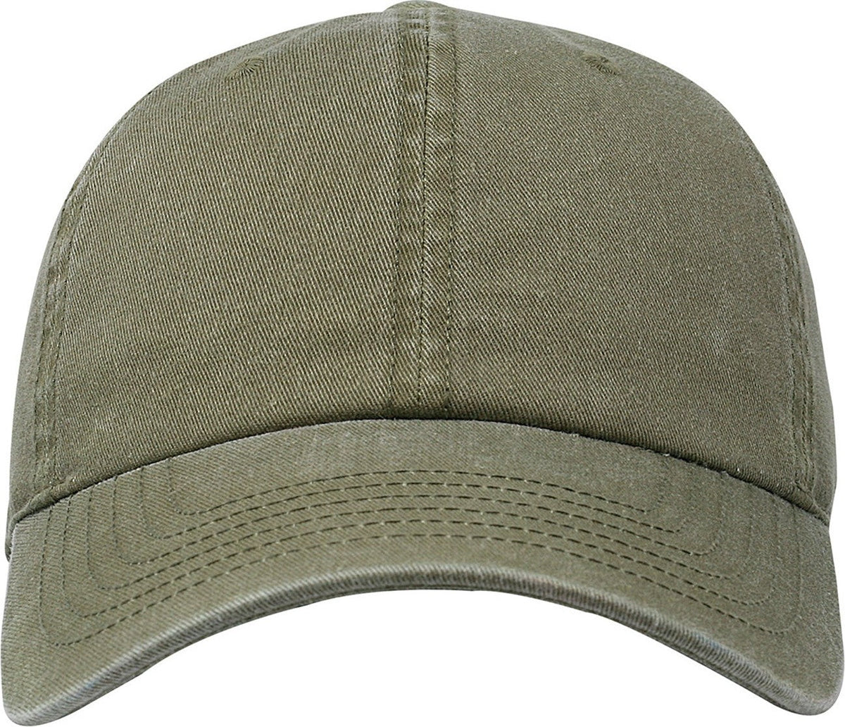 Cobra Cap C324 6 Panel Unstructured Pigment Dyed Heavy Cotton Twill - Khaki