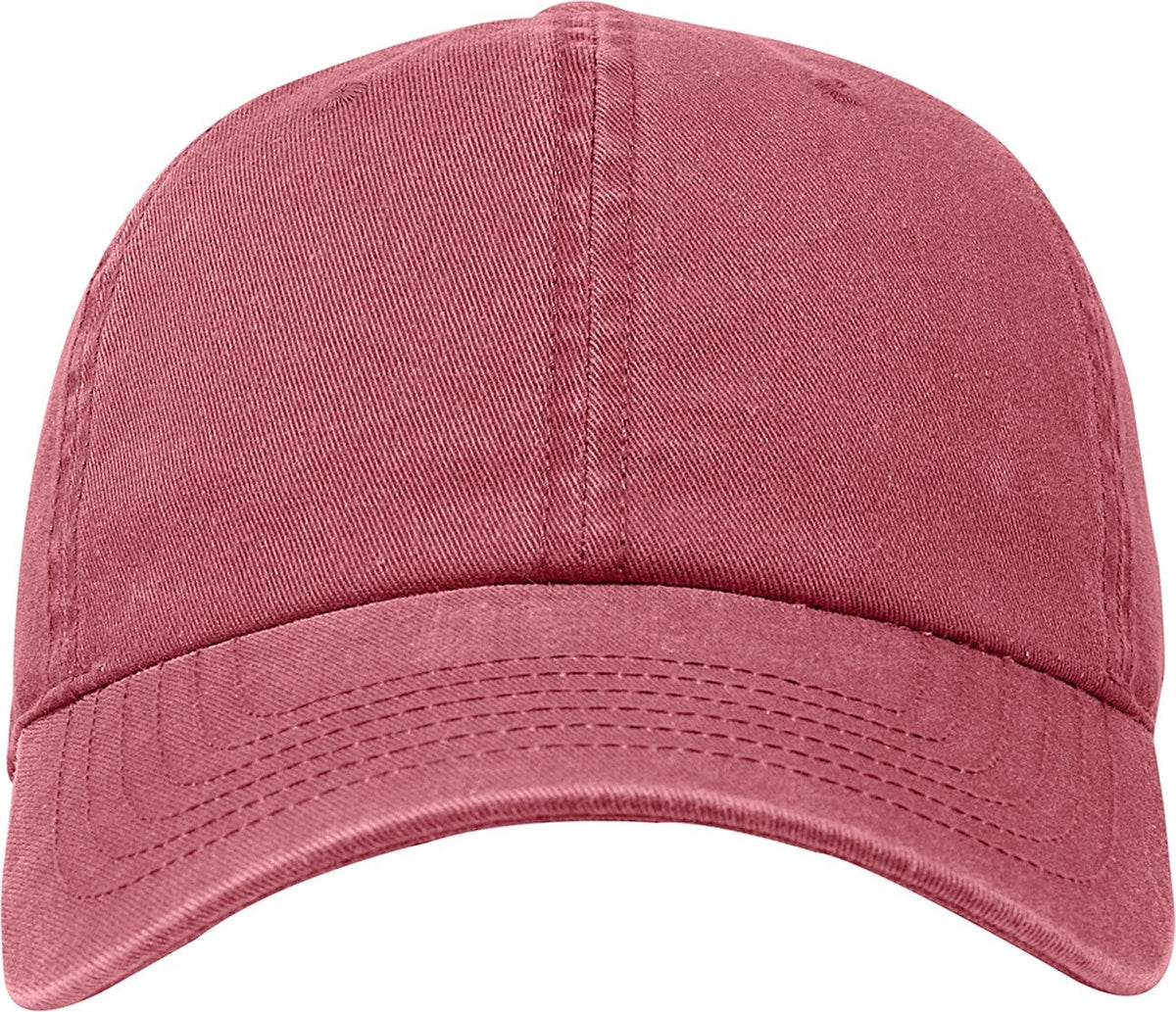 Cobra Cap C324 6 Panel Unstructured Pigment Dyed Heavy Cotton Twill - Dusty Red