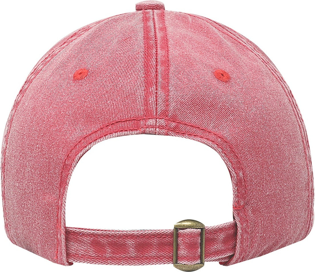 Cobra Cap C324 6 Panel Unstructured Pigment Dyed Heavy Cotton Twill - Dusty Red