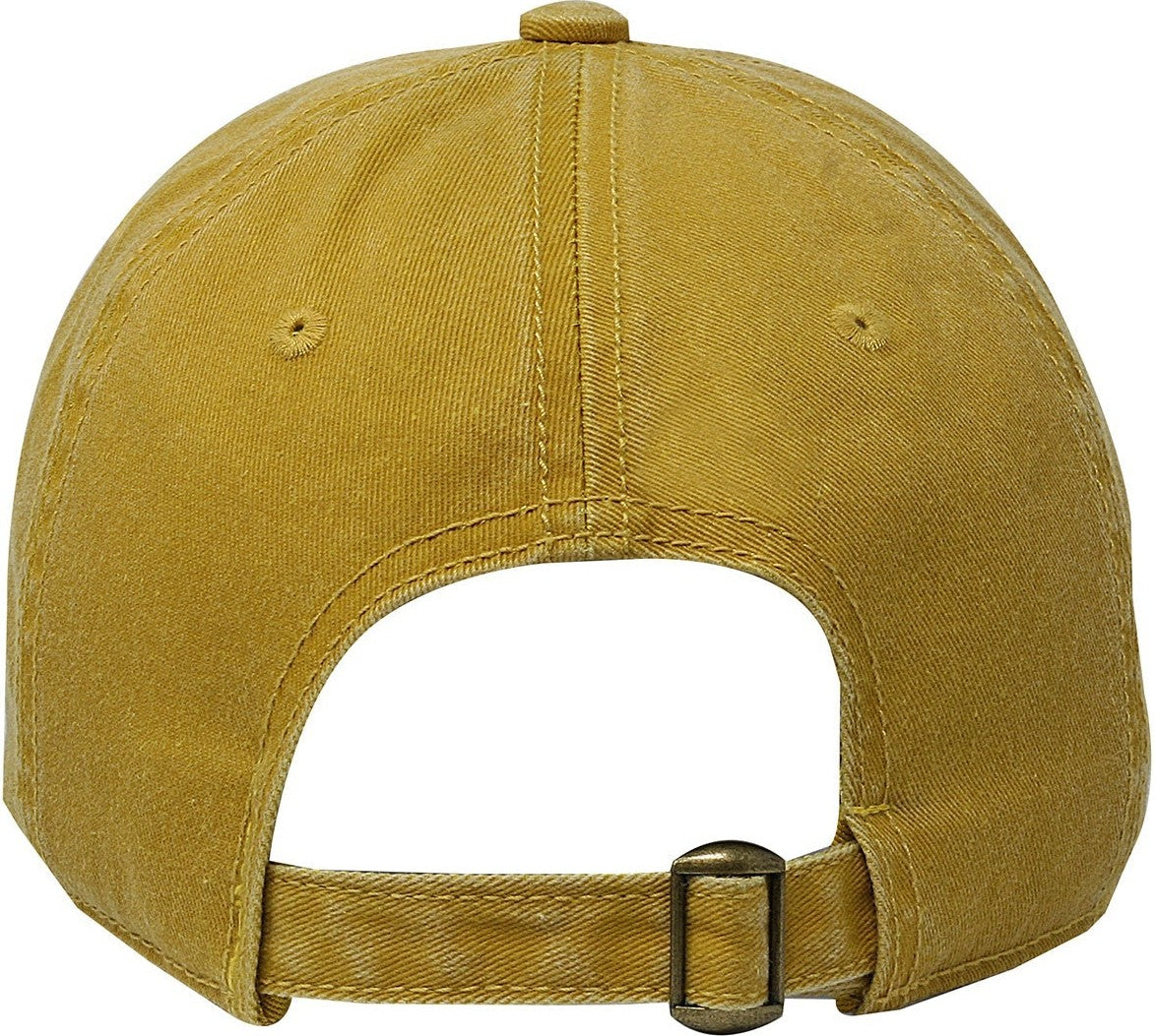 Cobra Cap C324 6 Panel Unstructured Pigment Dyed Heavy Cotton Twill - Mustard