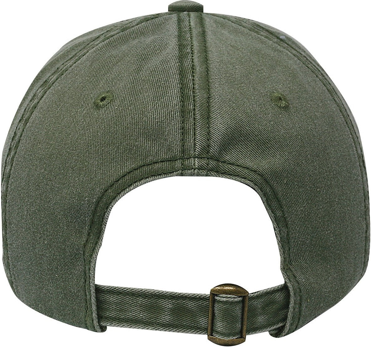 Cobra Cap C324-d 6 Panel Unstructured Pigment Dyed Heavy Cotton Twill Distressed - Olive