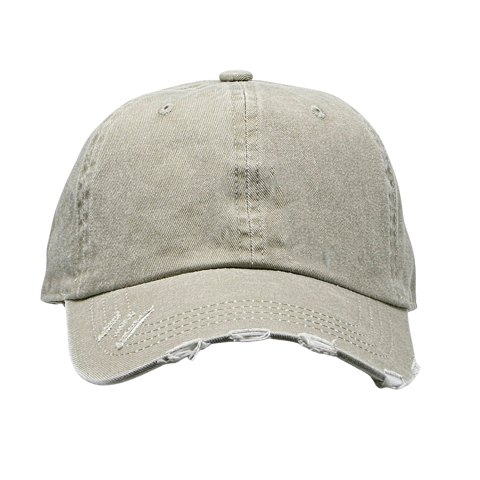 Cobra Cap C324-d 6 Panel Unstructured Pigment Dyed Heavy Cotton Twill Distressed - Stone