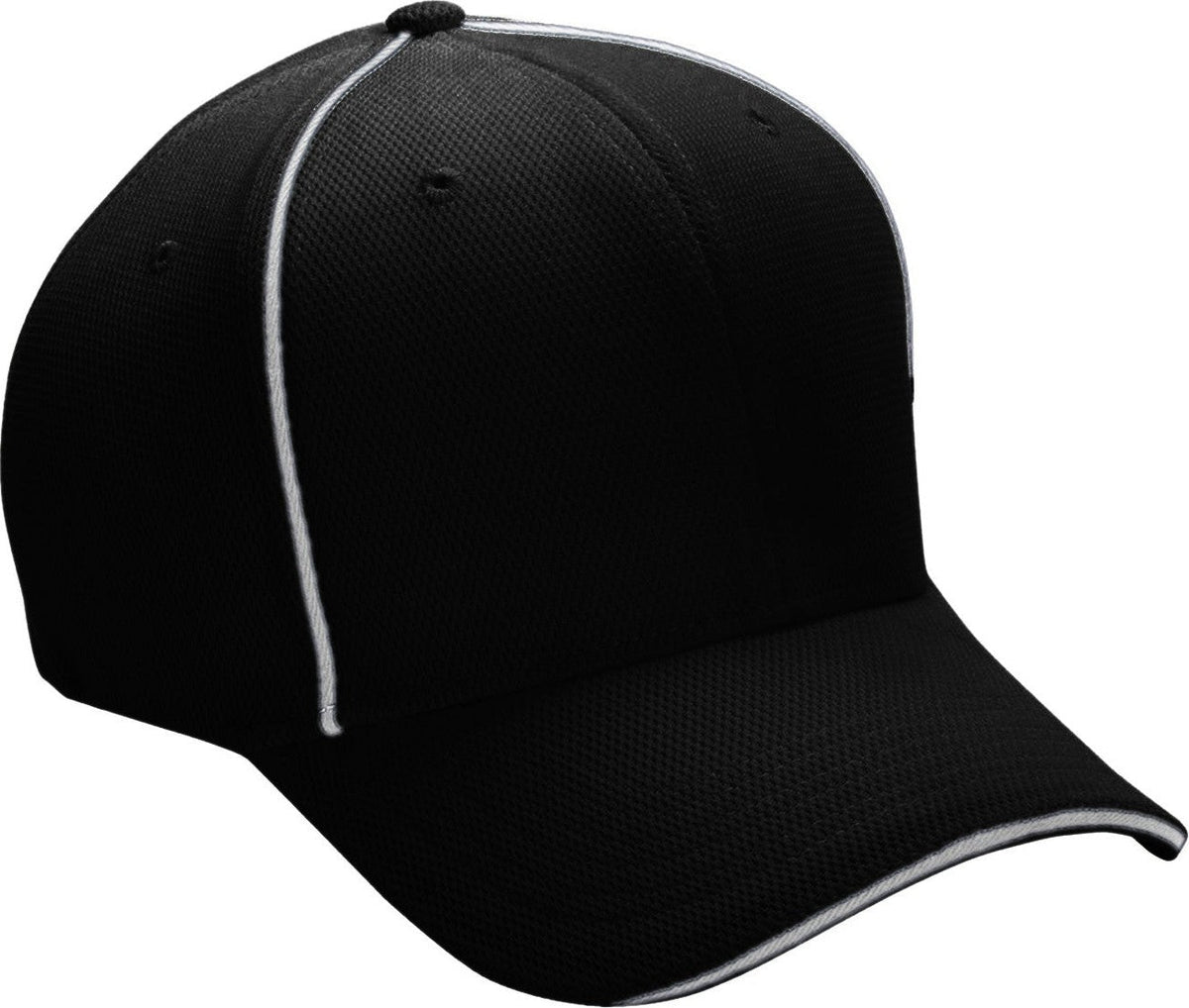 Cobra Cap Cmx 6 Panel Structured 100% Poly - Black White