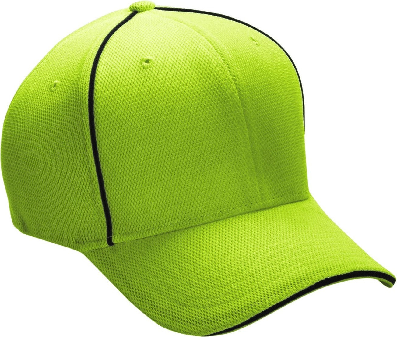 Cobra Cap Cmx 6 Panel Structured 100% Poly - Neon Yellow Black