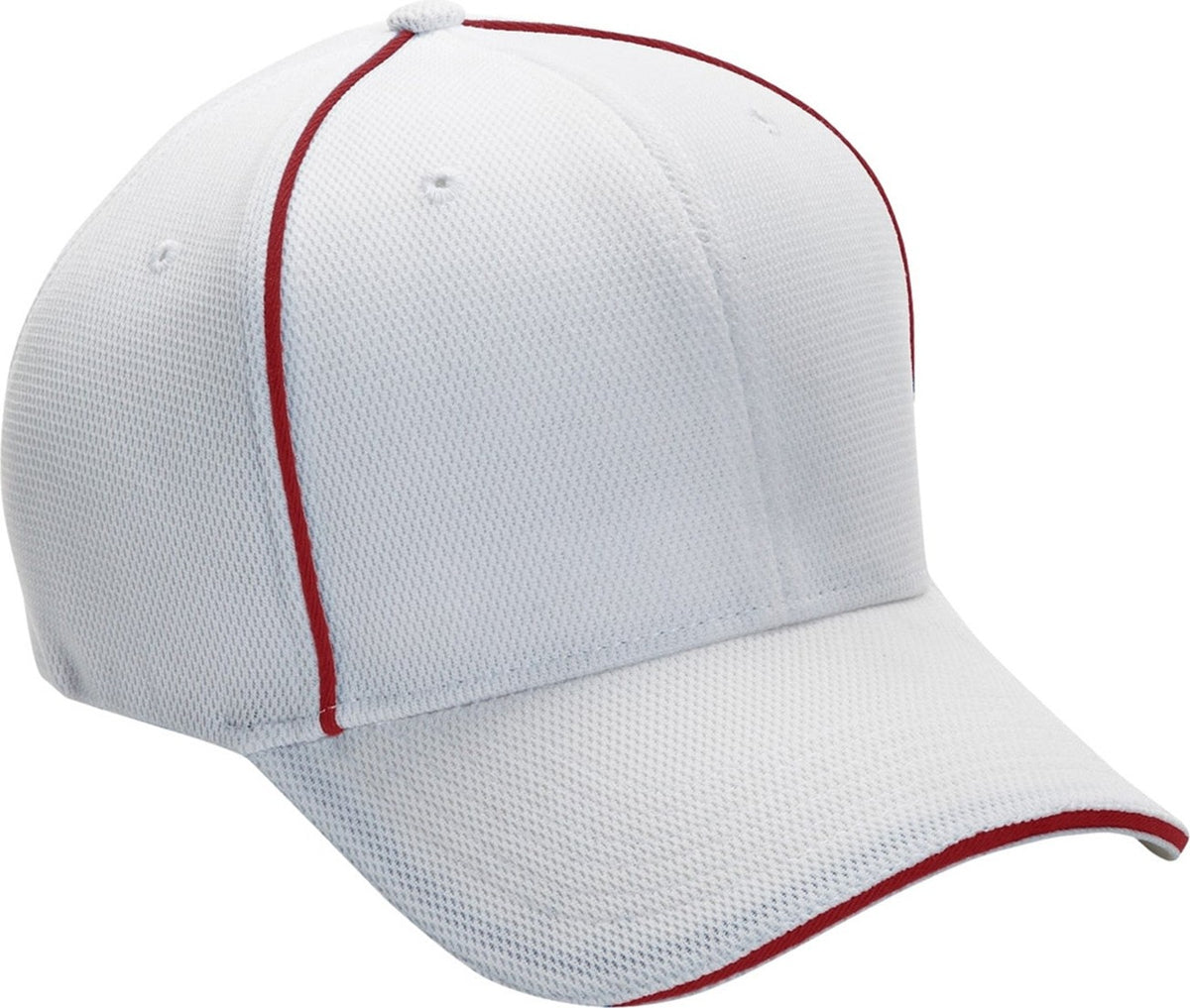 Cobra Cap Cmx 6 Panel Structured 100% Poly - White Red
