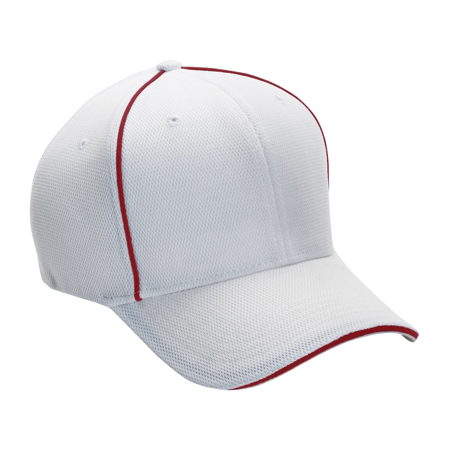 Cobra Cap Cmx 6 Panel Structured 100% Poly - White Red