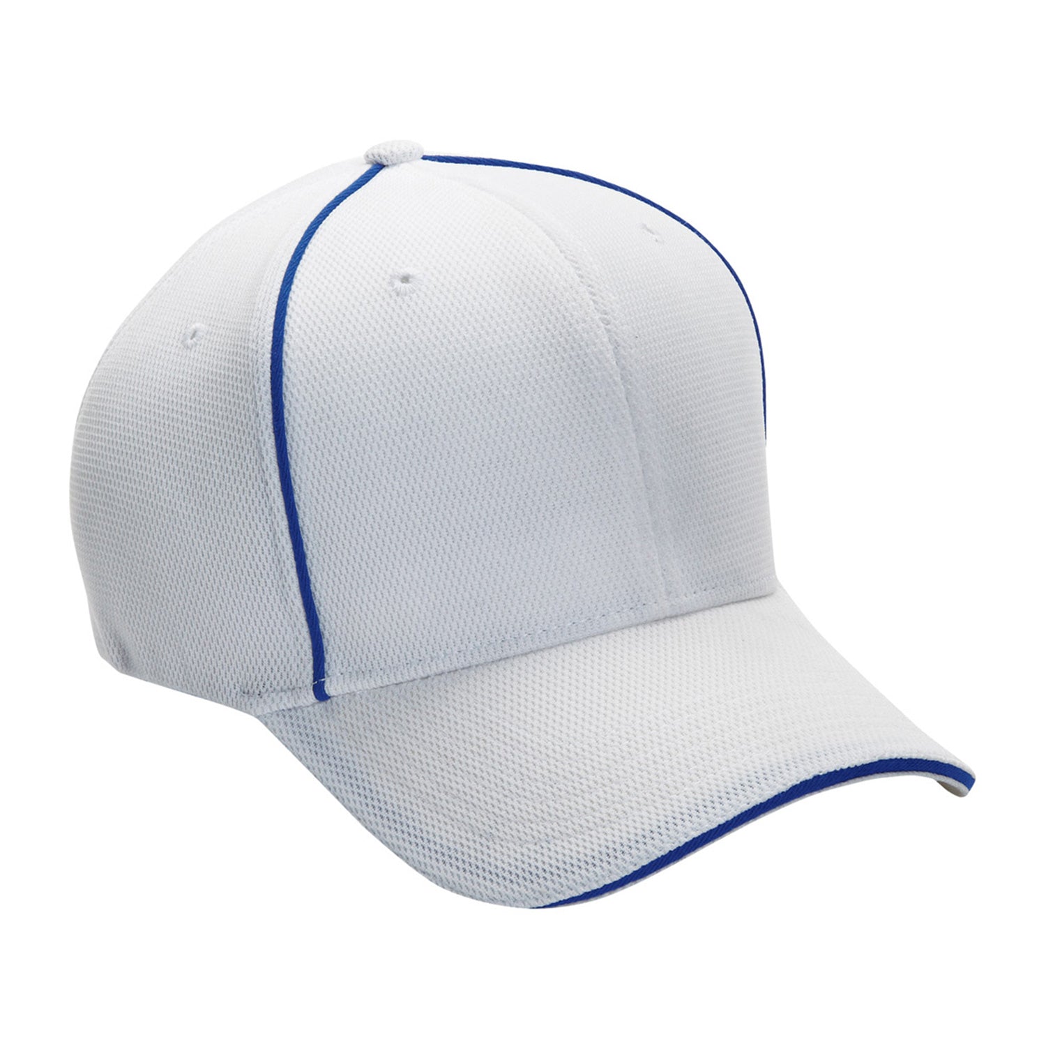 Cobra Cap Cmx 6 Panel Structured 100% Poly - White Royal