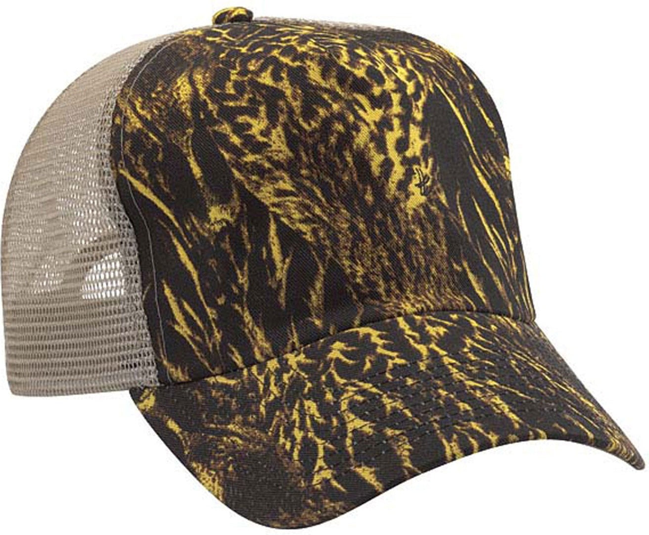 Cobra Cap Dc-5 5 Panel Duck Camo Mesh - Khaki