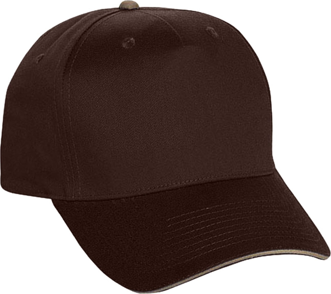 Cobra Cap Eco-5 5 Panel Recycled Pet Eco Friendly - Brown Khaki