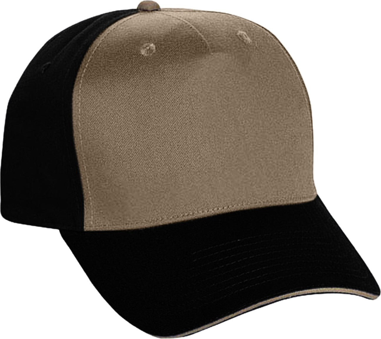 Cobra Cap Eco-5 5 Panel Recycled Pet Eco Friendly - Khaki Black