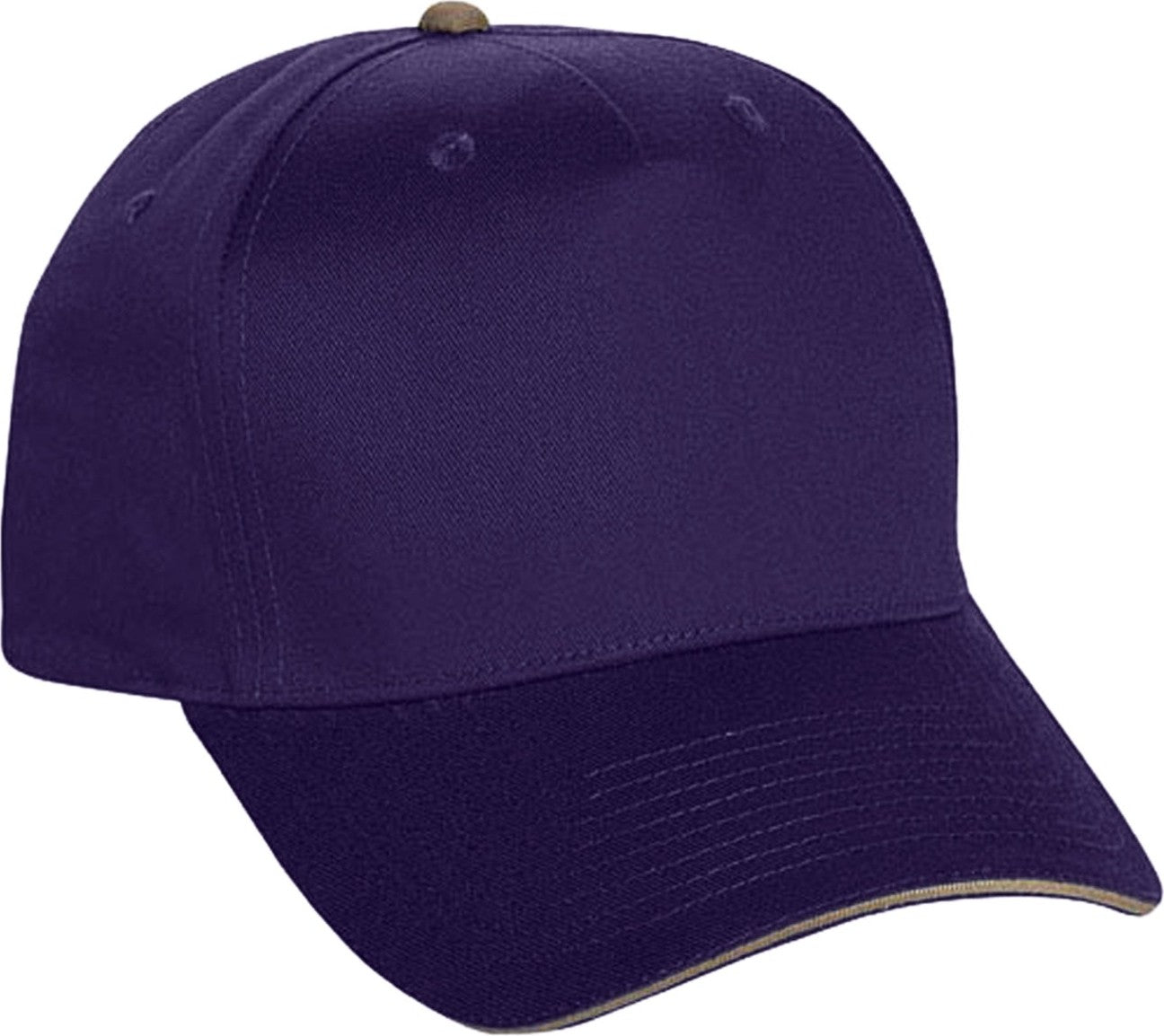 Cobra Cap Eco-5 5 Panel Recycled Pet Eco Friendly - Purple Khaki
