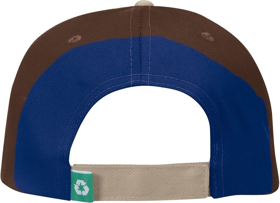 Cobra Cap Eco-6 6 Panel Recycled Pet Eco Friendly - Khaki Black - Khakiblack