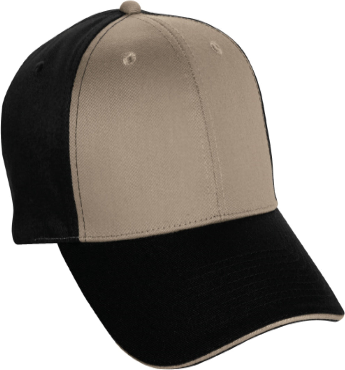 Cobra Cap Eco-6 6 Panel Recycled Pet Eco Friendly - Khaki Black - Khakiblack